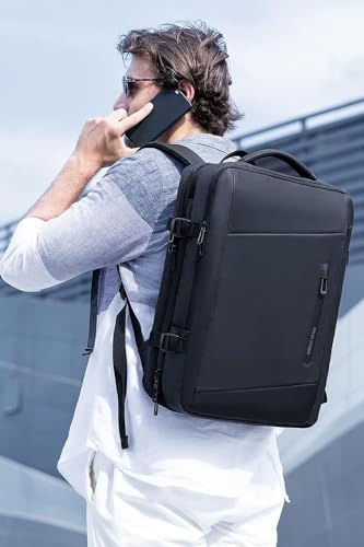 MARK RYDEN 23L/40L Professional Travel Backpack Expandable Weekend Bag Lightweight Flight Approved with USB Charging Port for Laptop 17.3