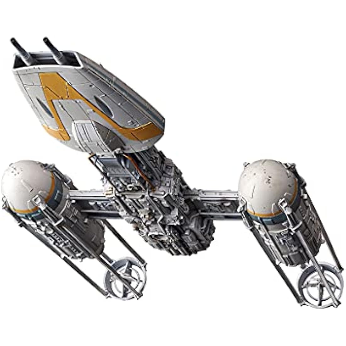 Revell 01209 Y-Wing Starfighter Bandai (Click System) 1:72 Scale Unbuilt/Pre-coloured/Click-Together (Non-Glue) Plastic Model Kit