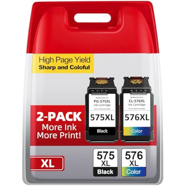 Firstoner PG-575XL CL-576XL Printer Cartridges Multipack, PG-575XL CL-576XL Printer Cartridge Replacement for Canon 575 576 Cartridges for PIXMA TS3550i TS3551i TS3750i TR4750i TR4751i TR4755i TR4756i