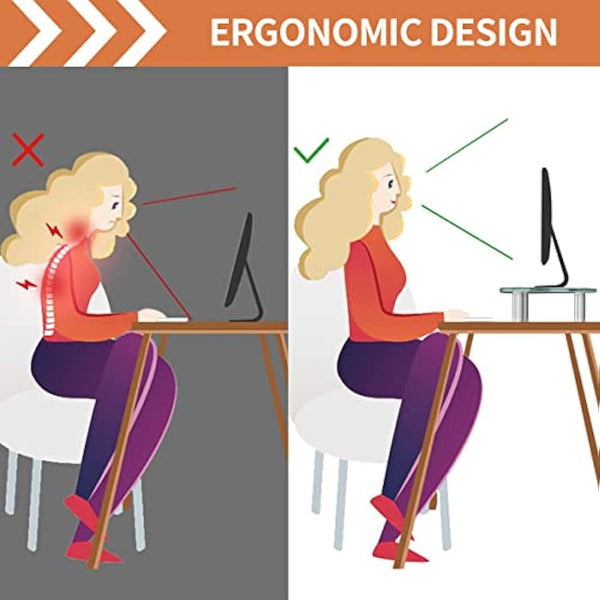 Hemudu 2 Pack Computer Monitor Stand Riser/Triangle Save Space Desktop Corner Stand for Computer, Laptop,HD01T-203P