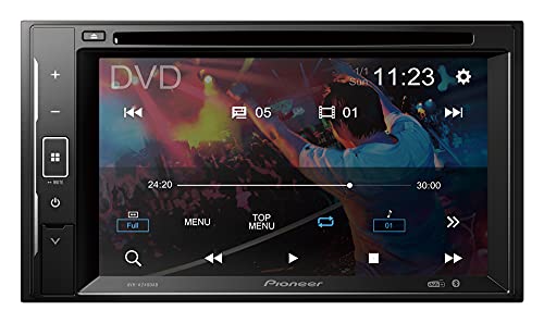 Pioneer AVH-A240DAB 6.2” touchscreen CD/DVD tuner with Smartphone Mirroring. Bluetooth, DAB/ DAB+ Digital Radio, 13-band GEQ, advanced audio features and premium audio quality.