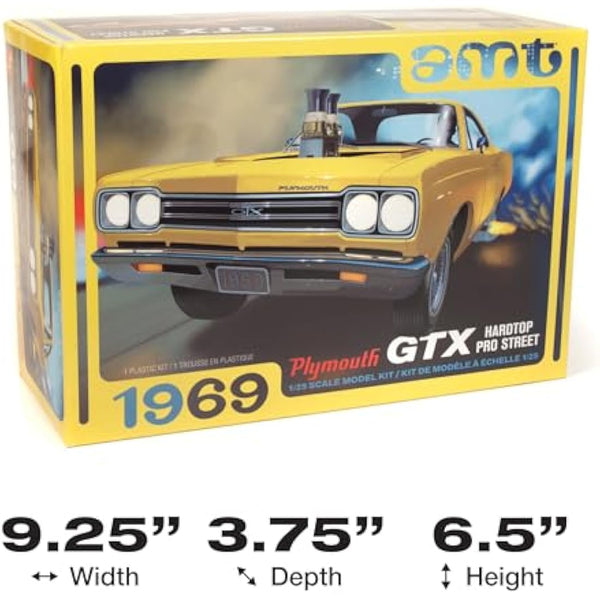 AMT 1:25 1969 Plymouth GTX Hardtop Pro Street Model Building Kit