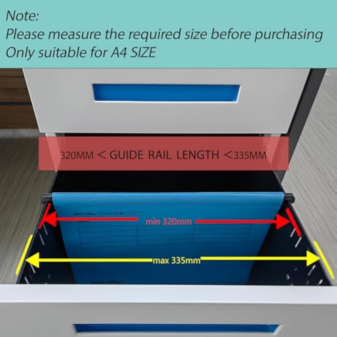 A4 Suspension Files, MerryNine 15PCS Polypropylene Filing Cabinet Suspension Files with Tabs and Card Inserts for School Home Work Office Organization **Check Size Before Ordering**(Mixed Color, A4)