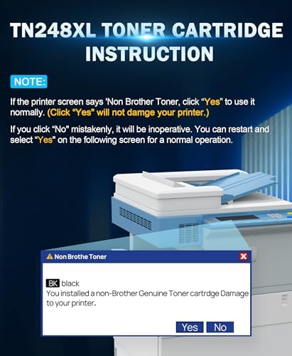 HALLOLUX TN248 TN248XL Toner Cartridges Replacement for Brother TN248 Toner Compatible for DCP-L3520CDW L3520CDWE L3560CDW HL-L8230CDW L3220CW MFC-L3740CDW L8390CDW (Black Cyan Magenta Yellow 4 Pack)