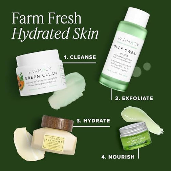 Farmacy Natural Cleansing Balm - Green Clean Makeup Remover Balm - Effortlessly Removes Makeup & SPF - 100ml Make up Cleansing Balm