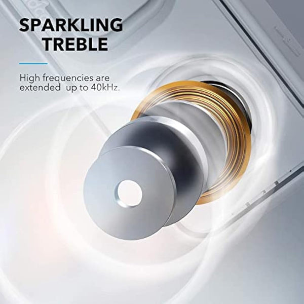 soundcore 3 by Anker, Bluetooth Speaker with Stereo Sound, Pure Titanium Diaphragm Drivers, PartyCast Technology, BassUp, 24H Playtime, IPX7 Waterproof, App, Custom EQ, Home, Outdoor, Beach