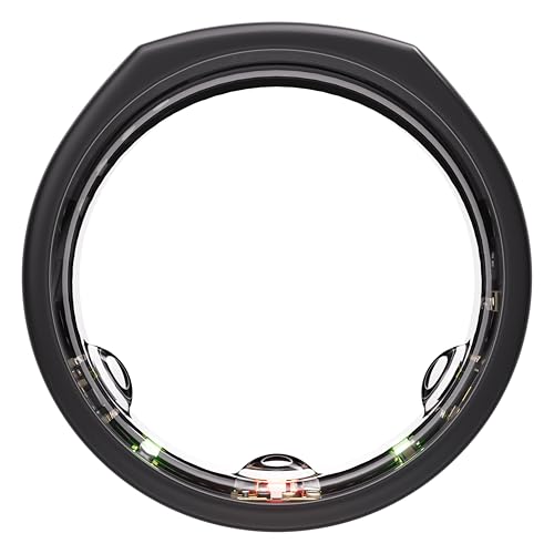 Oura Gen3 Horizon Smart Ring - Size 12, Brushed Titanium | Sleep, Heart Rate and Fitness Tracking Wearable - Up to 7 Day Battery Life - iOS/Android Compatible - Size First with Oura Sizing Kit