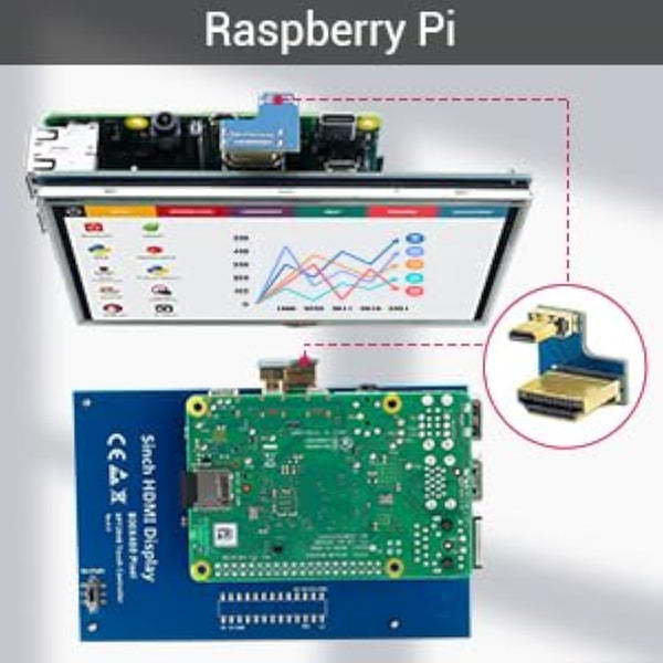 ELECROW For Raspberry Pi Screen, 5 inch Small Monitor 800x480 TFT Touch Screen Monitor Compatible with Raspberry Pi Banana Pi BB Black Windows 7 8 10 Jetson Nano