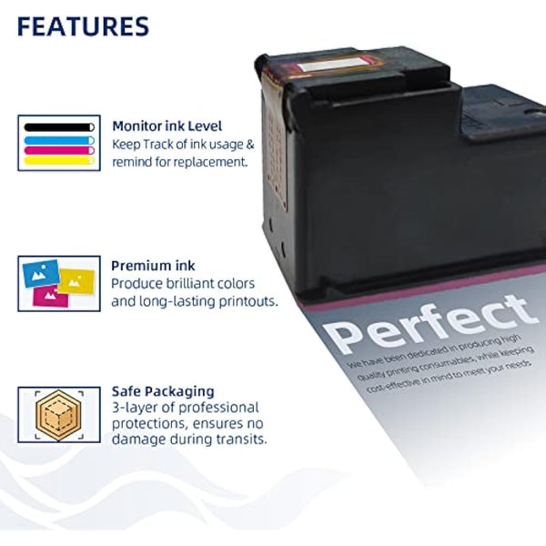 560XL 561XL Ink Cartridges, PG-560 Black & CL-561 Colour XL, High Capacity Replacement Canon 560 561 Ink Cartridges for Pixma TS5350 TS5351 TS5352 TS5353 TS7450 TS7451 (2 Pack)