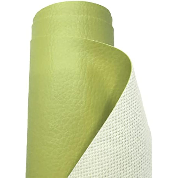 A-Express Grained Faux Leather Fabric Waterproof Heavy Duty Leatherette Vinyl Leathercloth Upholstery Textured Material - Pistachio 1 Metre 100cm x 140cm