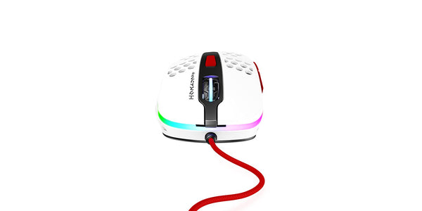 Xtrfy M4 RGB, Ultra-Light Wired Gaming Mouse, Ergonomic Design for Right-Handers, Pixart 3389 Sensor, Adjustable RGB Lighting, Pink Edition