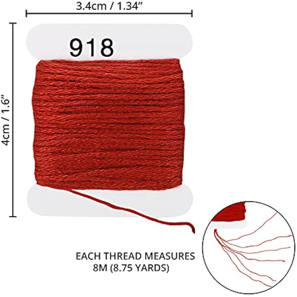 HANDI STITCH Embroidery Floss Set - (187 Pack) - Cross Stitch Tool Kit with 3 Tier Transparent Storage Box - 150 Colour Skeins - Threads on Paper Bobbins for Friendship Bracelets & Crafts