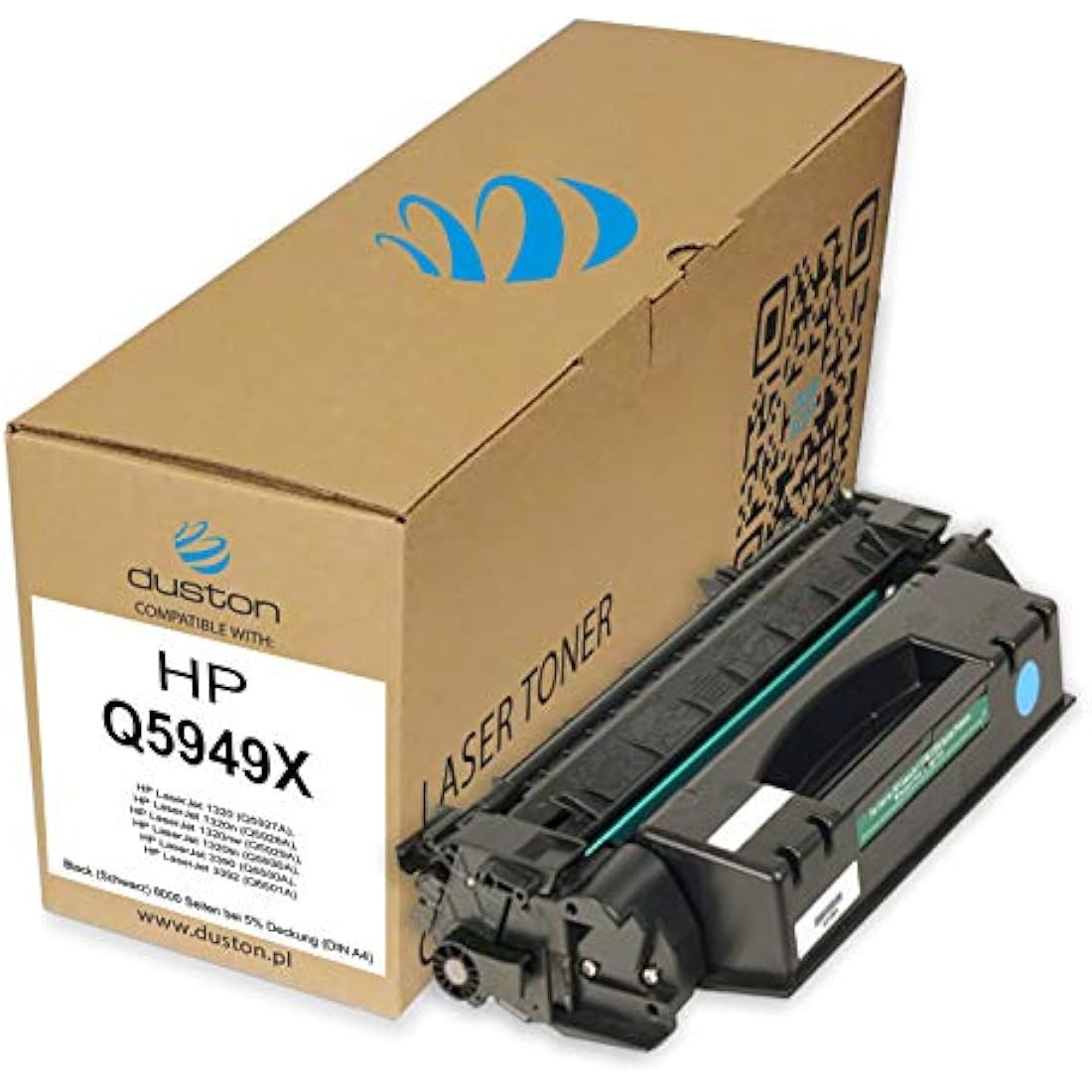 duston 2x Q5949X, 49X Black Toner Compatible with HP Laserjet 1320 1320 N 1320 NW 1320 TN 3390 3392