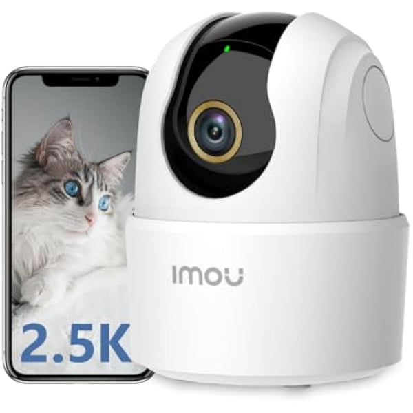 Imou 2.5K Security Camera Indoor, WiFi Camera 4MP, Pet Dog Camera Baby Monitor with Motion Sound Detection, 360° Rotation, 10M Night Vision, 2-Way Audio, Privacy Mode, Works with Alexa, 2.4GHz Only