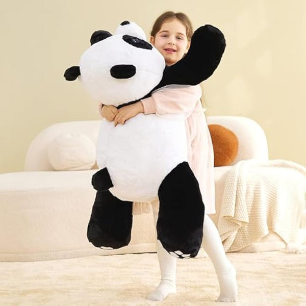 IKASA Giant Panda Stuffed Animal Plush Toy,78cm Large Cute Jumbo Soft Toys,Huge Big Size Plushy Fluffy Fat Oversized Plushie,Gifts for Kids