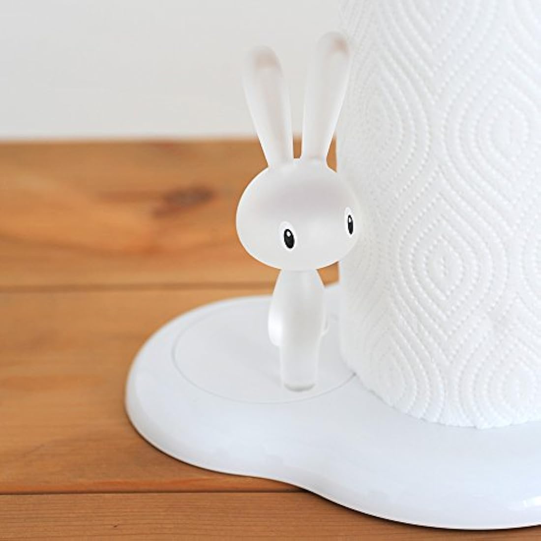 Alessi Bunny and Carrot ASG42 W - Design Kitchen Roll Holder in Thermoplastic Resin, White