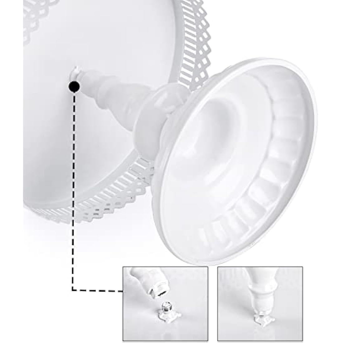 Hedume 10-Set Cake Stands, Metal Cupcake Stand Set with Multiple Combination Styles, Dessert Plate Cake Serving Tray Candy Fruit Display Tower for Wedding, Birthday Party, Anniversary, Baby Shower