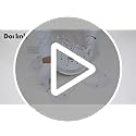 Dorlink LED Ceiling Light, 60W 5400LM Modern Design Ceiling Lighting, 5 Lights Living Room Ceiling Light Acrylic Black Flower Fittings Ceilings for Bedroom, Kitchen, Dining Room 3000K Warm White