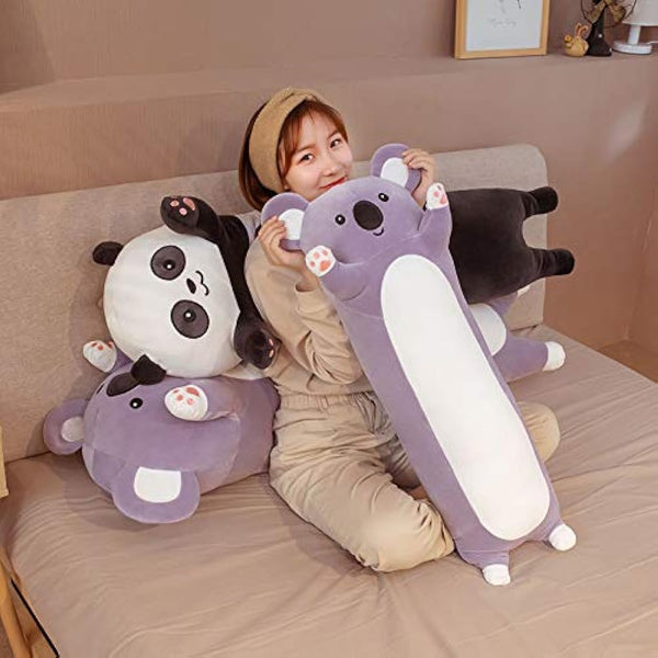 IPENNY 28inch Long Cute Koala Doll Plush Cuddly Toy Sleeping Buddy Pillow Super Soft Stuffed Animals Toy Snuggly Playtime Companions for Kids Valentines Girlfriend