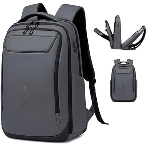 FENRUIEN Business Laptop Backpack for 15.6 Inch 1800D Business Backpack Men with Charging Port Computer Bag Durable Anti-Theft High-Tech Daypack Water-Resistant Casual Daypack