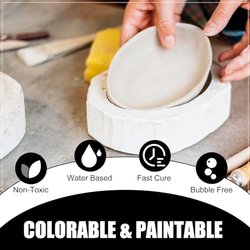 Eco Resin Casting Powder - 2800g / 100oz Fast Cured Plaster Casting Powder for Beginners - 20~30 Minutes Demold, Easy Mixing Water Activated