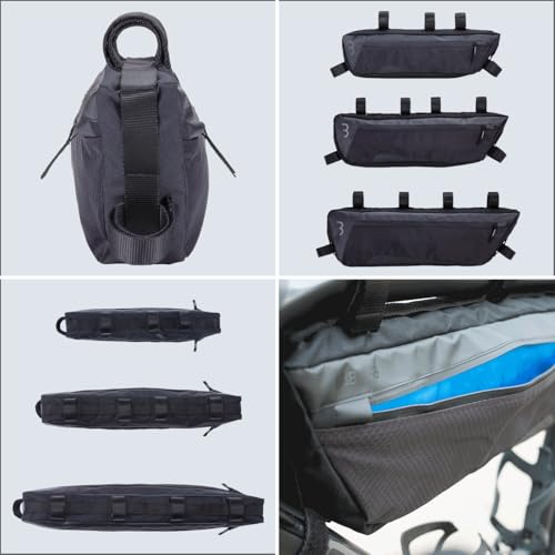 BBB Cycling Bike Bag Waterproof Top Tube Bikepacking Bags Framebag Bicycle Bag with Easily Adjustable Straps Lightweight and Easy-to-Fasten MiddleMate