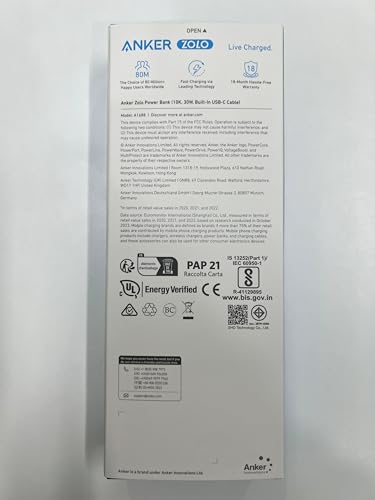 Anker Zolo Power Bank, 10,000mAh 30W High-Speed Portable Charger with Built-In USB-C Cable, Fast Charging Battery Pack for iPhone 16/16 Plus/16 Pro/16 Pro Max/15 Series, Galaxy, iPad, and More
