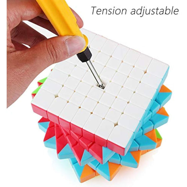 7x7 7x7x7 Magic Cube,Speed Cube 7x7,Easy Turning 3D Puzzle Cube Games Toy Gift for Kids Adults(Stickerless)