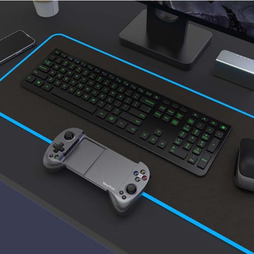 ShanWan Mobile Gaming Controller for Android/iOS, Phone controller for iPhone15, Bluetooth connection, PS Remote Gaming Xbox Cloud Steam Link GeForce NOW MFi Apple Arcade Gaming