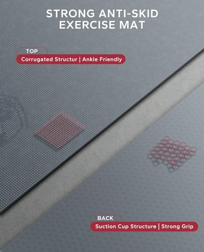 HAPBEAR Large Yoga Mat, 183?122cm/213?152cm?8mm, Non-Slip, Ultra Durable, Large Exercise Mat for Home Gym, Fitness, Yoga, Pilates, Stretching,