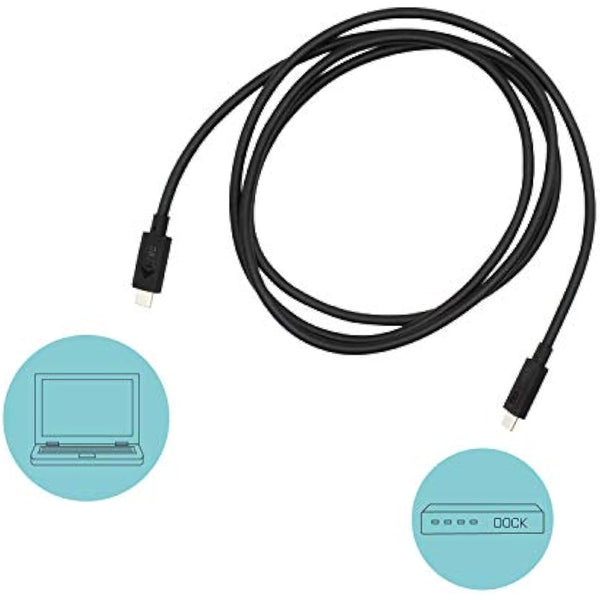 i-tec Thunderbolt 3 Class Cable 150cm Compatible with USB-C - Data Transfer of up-to 40 Gbps, Power Delivery of up-to 100W, Video up-to 2x 4K / 60 Hz or 1x 8K / 30 Hz