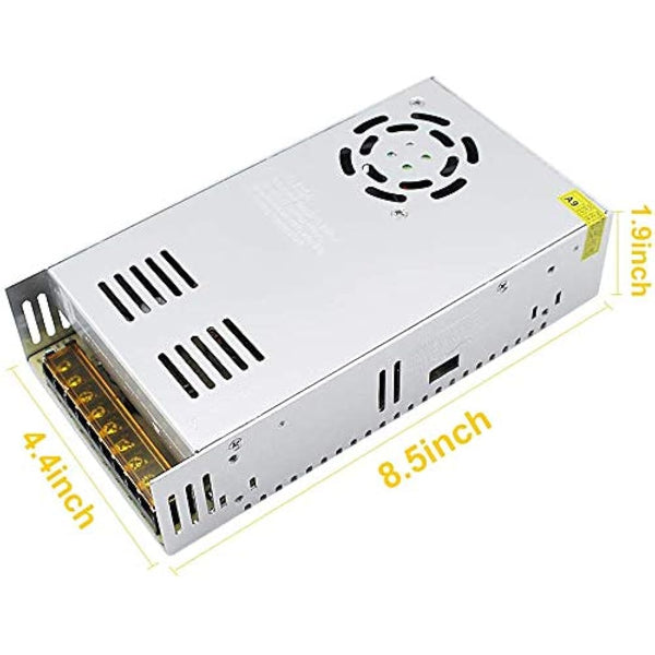 inShareplus 12V 37.5A 450W, DC Universal Regulated Switching Power Supply, 110/220V AC to DC 12 Volt LED Driver, Converter, Transformer for LED Strip Light, CCTV, Computer Project, 3D Printer
