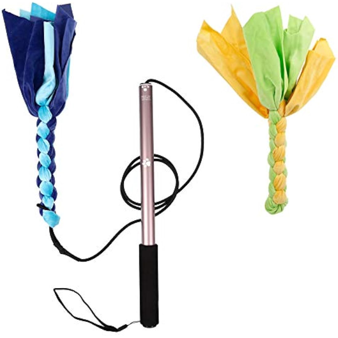 Auidy_6TXD Flirt Pole Dogs,Interactive Dog Toys Retractable Dog Toy Stick with 2 Tease Chew Toys Rope for Chewing,Training Exercise
