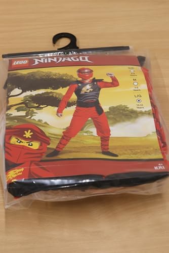 DISGUISE Unisex Kid's Lego Official Red Kai Ninjago Costume