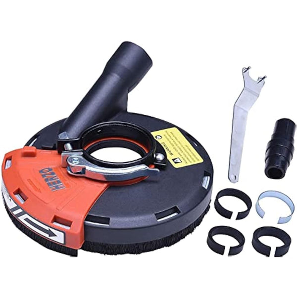 HERZO Universal Surface Grinding Dust Shroud for Angle Grinders 115/125mm