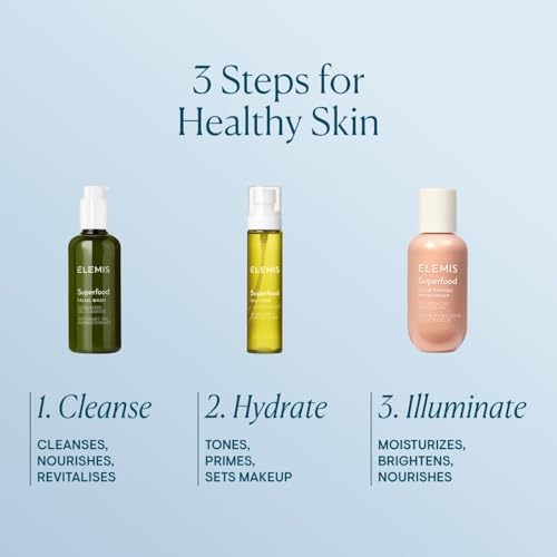 ELEMIS Superfood Multi Mist, 4-In-1 Face Mist to Nourish, Hydrate and Prime, Facial Essence with Anti-Oxidant Rich Superfoods, Hydrating Face Spray to Soothe and Refresh for Radiant Skin, 100ml