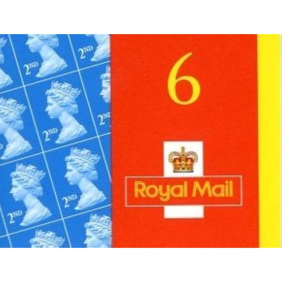 6 x 2nd Class Standard Stamps Royal Mail Post Office