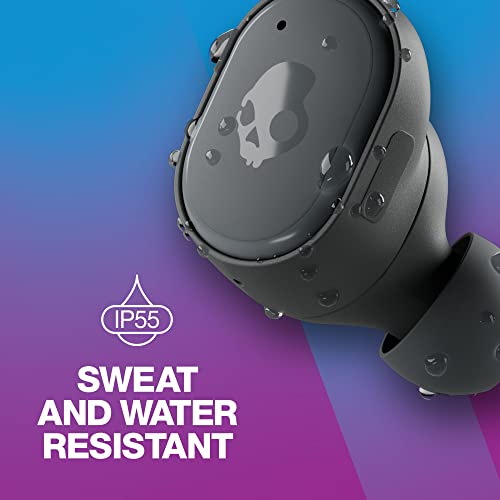Skullcandy Grind In-Ear Wireless Earbuds, 40 Hr Battery, Skull-iQ, Alexa Enabled, Microphone, Works with iPhone Android and Bluetooth Devices - True Black