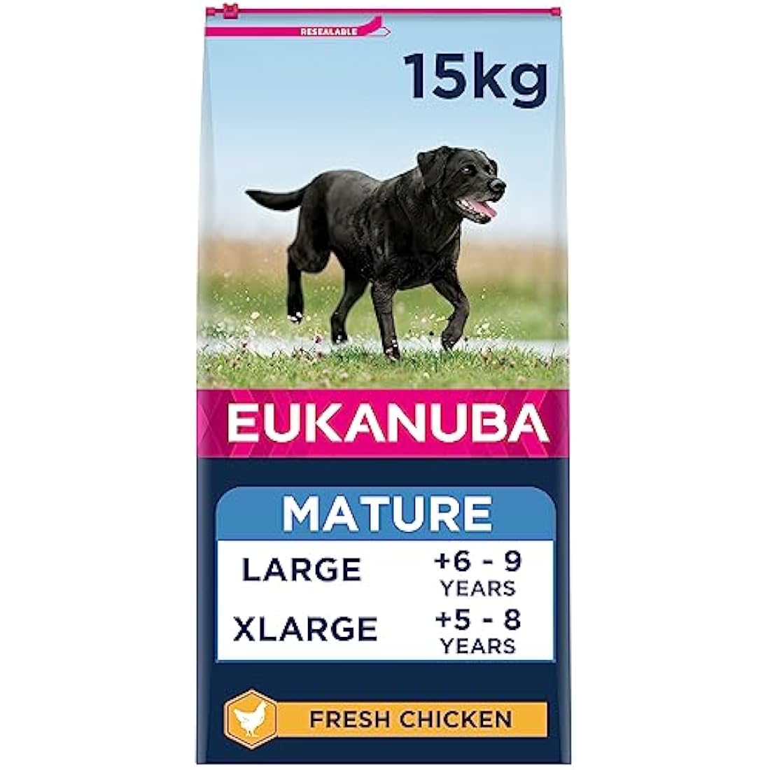 Eukanuba Complete Dry Dog Food for Mature Senior Large and Giant Breeds with Fresh Chicken 15 kg