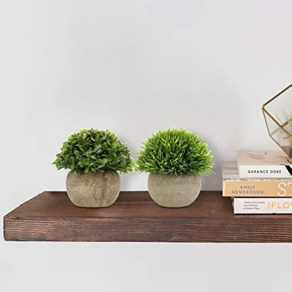 3 pcs Artificial Plant Small Decorative Plants in Pot, Mini Faux Plant Indoor, Lifelike Plastic Plant Potted for Home, Office, Desk, Kitchen, Bathroom, Desk and Table Decor