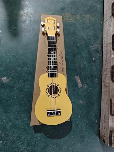 ADM Soprano Ukulele Set for Kids and Beginners, Ukulele Starter Kit with Bag, Clip-On Tuner, Rainbow Strings, Colourful Strap, Plectrum, Fingerboard Sticker, Chord Card (Dark Blue)