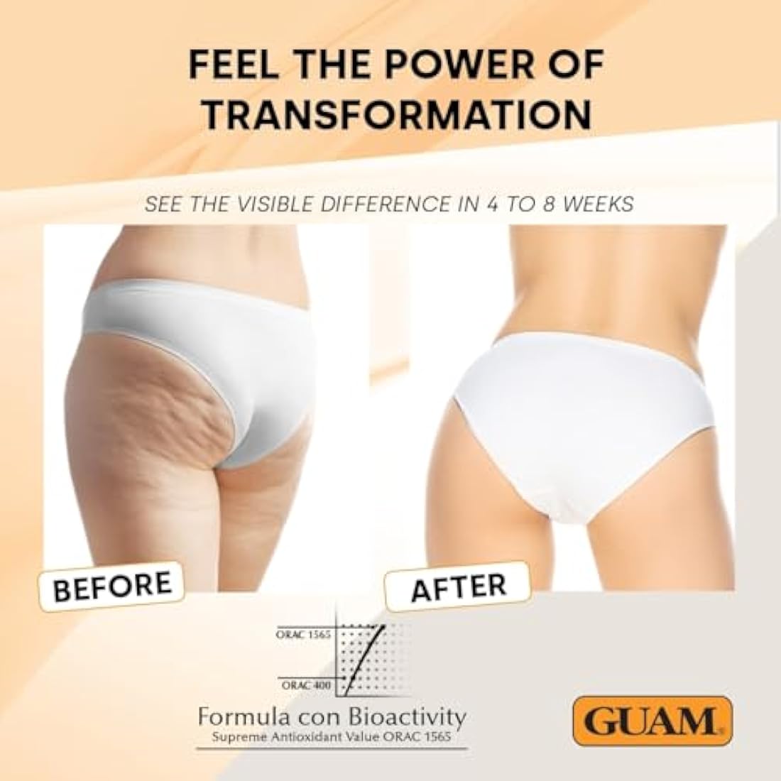 GUAM Seaweed Mud Stubborn & Deeply Rooted Anti Cellulite Treatment - 1kg Antioxidant Hot Body Mask Cellulite Remover for Legs & Thighs - Skin Firming Cream to Reduce Imperfections & Boost Circulation