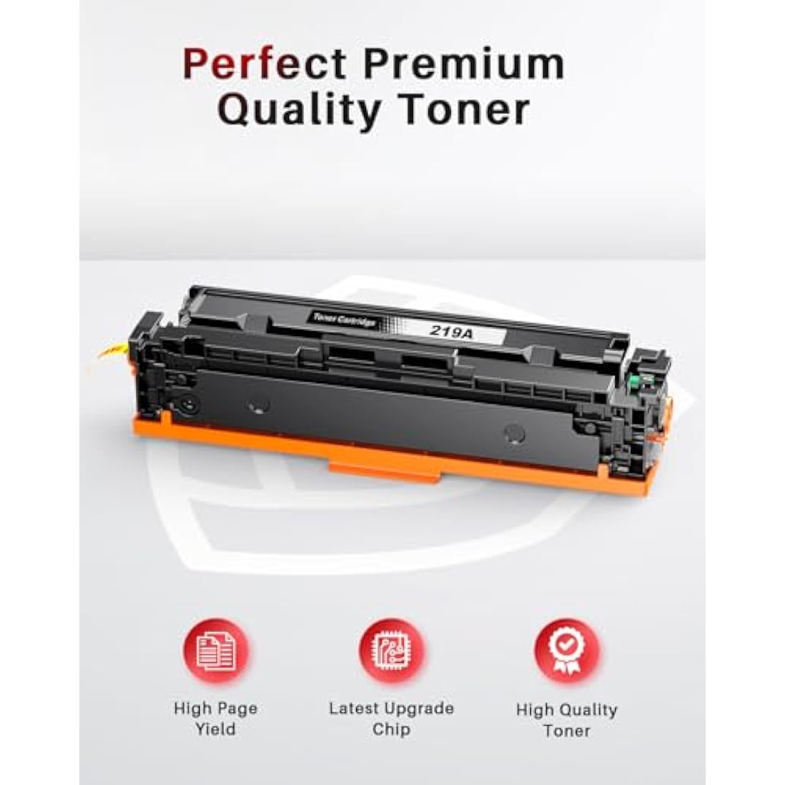 Halloya 219A Toner Cartridge Whit Chip Compatible for 219A W2191A W2192A W2193A 219X W2190X Replacement with Color LaserJet Pro 3202dn 3202dw MFP 3302fdn 3302fdng 3302fdw 3302sdw 3302sdwg (1 Black)