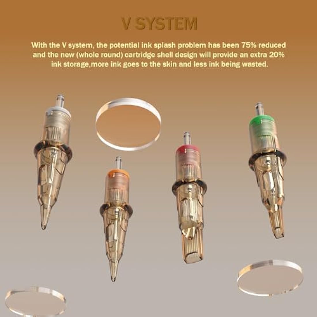 EZ Tattoo Cartridge Needles Assorted - 50Pcs #12 Mixed (7RM 9RM 11RM 13RM 15RM) Standard Curved/Round Magnum Tattoo Needles Cartridges for Tattoo Pen Machine Gun - V SELECT