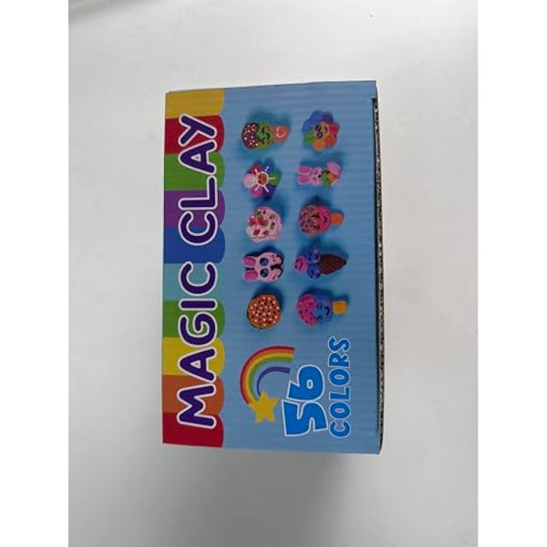 Air Dry Clay 56 Colours, Modelling Clay for Kids, DIY Molding Magic Clay for with Tools, Soft & Ultra Light, Toys Gifts for Age 3 4 5 6 7 8+ Years Old Boys Girls Kids