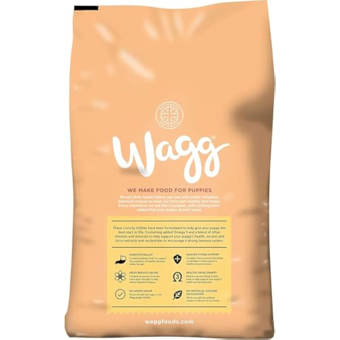Wagg Complete Puppy Dry Dog Food Turkey & Rice 12kg - For Growing Puppies