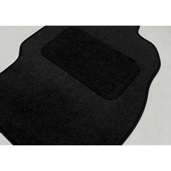 Fully Tailored Deluxe Car Mats to fit Vauxhall Insignia 2017-onwards - 4 Piece - Black Carpet - Black Trim - Heavy Duty Heel Pad - 20-4024