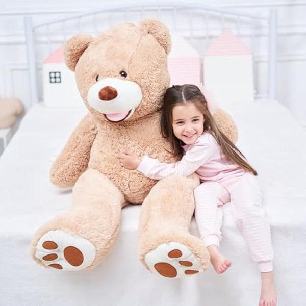 IKASA Giant Teddy Bear Plush Toy Stuffed Animals (Brown, 100cm)