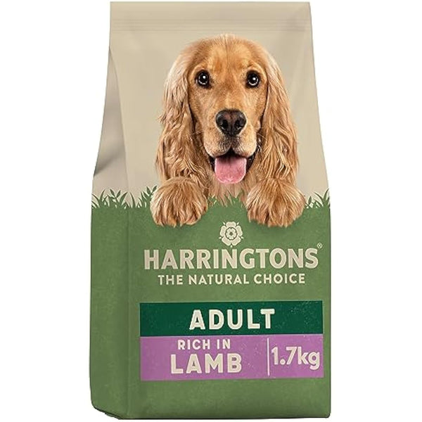 Harringtons Complete Dry Adult Dog Food Lamb & Rice 1.7kg (Pack of 4) - Made with All Natural Ingredients