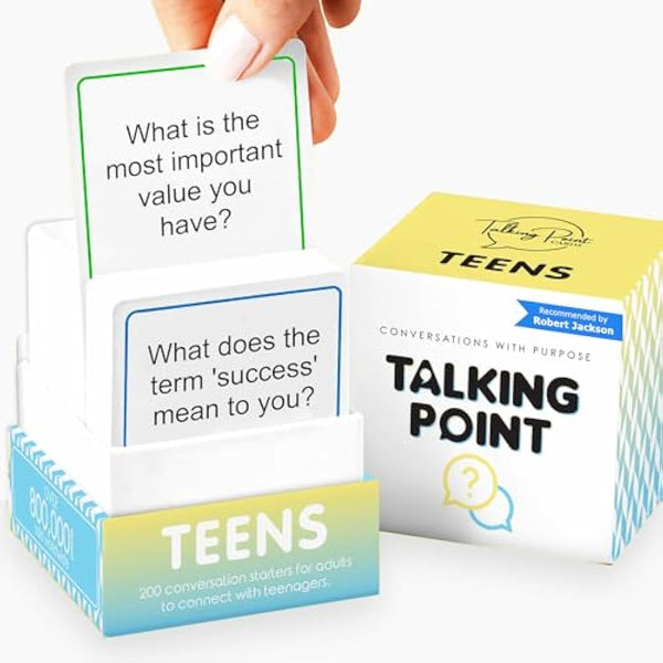 200 Teens Conversation Cards - Connecting Parents with their Teenagers - Reduce Screentime with Fun & Deep Conversation - Avoid Conflict, Improve Communication & Learn More About Your Teen Boy or Girl